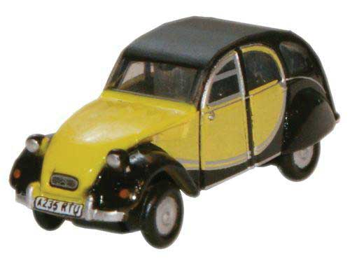 Citroen 2CV - Assembled -- Yellow, Black