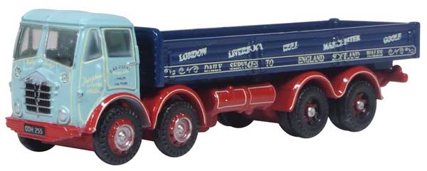Foden FG 8 Wheel Low-Side Dropside Truck - Assembled -- Dennys Transport (blue, red)