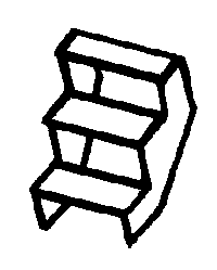 Open frame stairs
