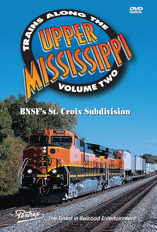 Trains Along The Upper Mississippi DVD -- Volume 2 (1 Hour, 30 Minutes)