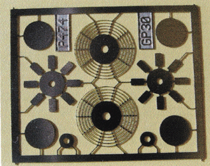 36" Fans & Grilles -- For Proto 2000 GP30 Housings pkg(2)