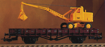 Flatcar -- DR With Excavator