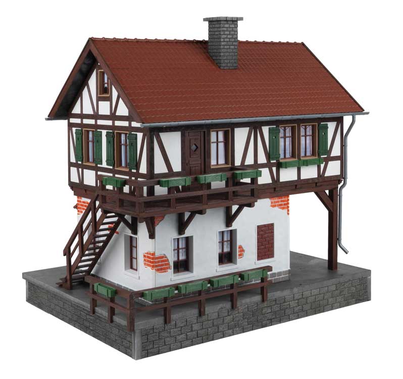 Half-Timber Water Mill -- Kit - 22-5/8 x 23-1/4 x 19-11/16" 57.5 x 59 x 50cm-4