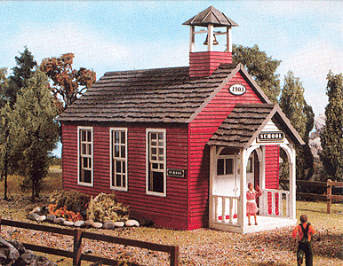Little Red Schoolhouse -- 17-11/16 x 9-3/16 x 13-5/8" 45 x 23.5 x 34.5cm