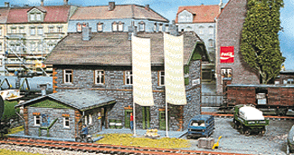 "Baywa" Office/Administration Building -- 7-3/4 x 7-1/4" 19.5 x 18.5cm