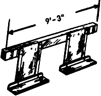 End Sill w/Steps -- Rear Wabash