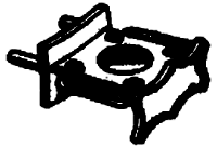 Headlight Bracket -- Frisco Smokebox Door Mount