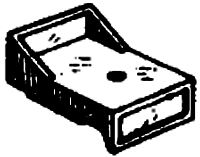 Headlight Bracket w/Numberboards -- One Grab Iron