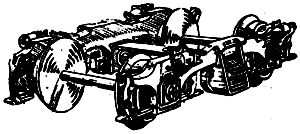 Trk EMD early B w/whls 2/