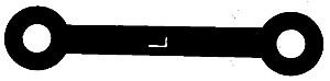 Drawbar - Delrin Plastic -- Large (1-1/8")