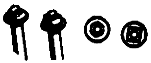 Nut-Bolt-Washer -- Square, .040"