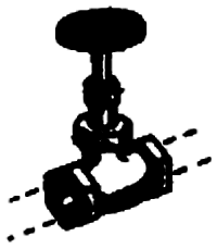 Globe Valve -- 1-1/8" Tee, No Core