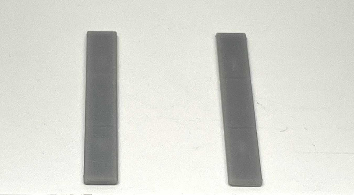 Flat Capstones for Straight Walls - 3D Printed Kit -- Unpainted, pkg(18)