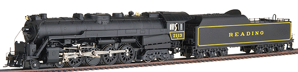 Steam Reading Class T1 4-8-4 - Powered, w/LokSound -- #2113 - In Service Scheme