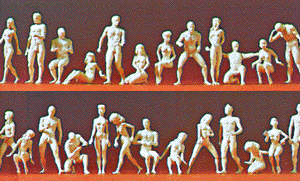 Unpainted Figure Set -- Adam & Eve Combination Kit pkg(26)