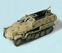 Military - Former German Army WWII - SdKfz 251-Series Half-Tracks -- 251/9 Kanonenwagen (Gun Cart) w/7.5cm Cannon