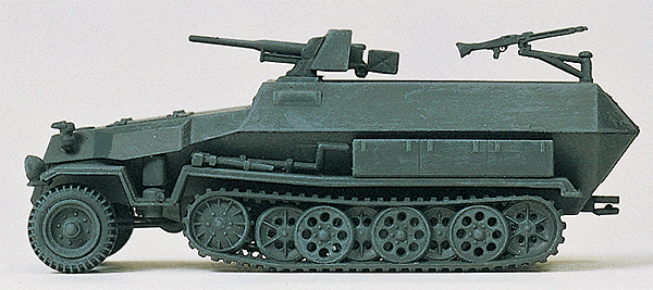 Former German Army WWII - SdKfz 251-Series Half-Tracks -- 251/10 Model C Platoon Leader Vehicle w/Anti-Tank & Machine Guns