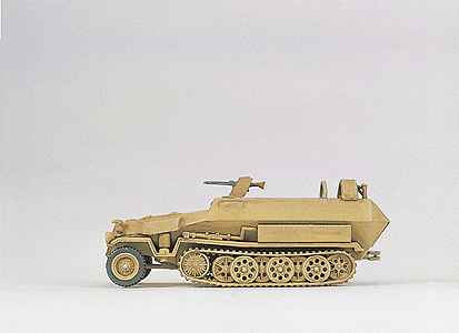 Former German Army WWII - SdKfz 251-Series Half-Tracks -- 251/1 Model C Armored Troop Carrier - Desert Sand