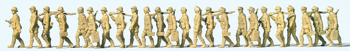 1941-1943 German Africa Corps Marching -- Unpainted pkg(24)-2