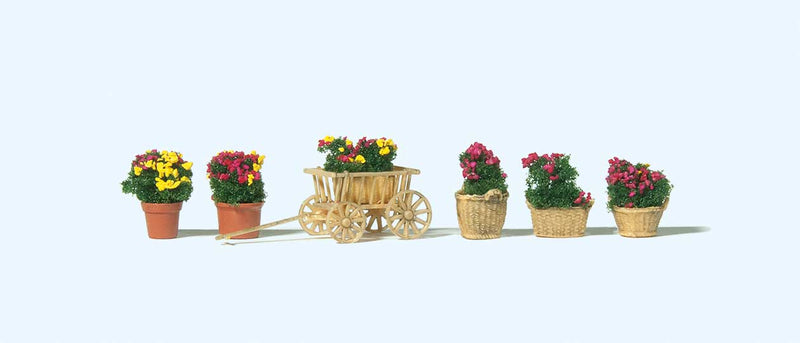 Flowers in Planters -- pkg(6)