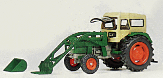 Farm Machinery Deutz Tractor D6206 Kit -- With Enclosed Cab & Shovel/Fork