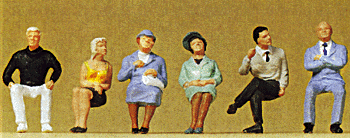 1/50 Scale Figures -- Seated Passengers pkg(6)