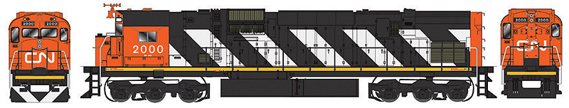 Executive Line Diesel Alco C-630M, Powered, w/SoundTraxx Sound -- Canadian National #2026 Dofasco Trucks