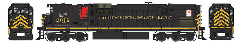 Executive Line Diesel Alco C-630M, Powered, w/SoundTraxx Sound -- Cape Breton & Central Nova Scotia Railway #2032 Dofasco Trucks