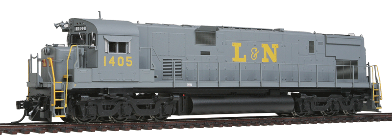 Executive Line Diesel Alco C628 - Tsunami Sound & DCC -- Louisville & Nashville #1405 (gray, yellow)