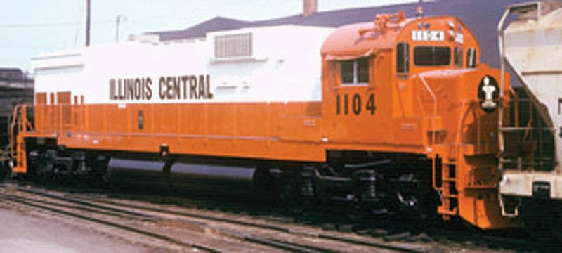 Executive Line Diesel Alco C636 - Standard DC -- Illinois Central #1102 (orange, white)
