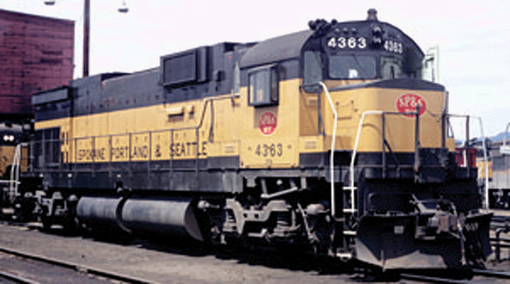 Executive Line Diesel Alco C636 - Sound & DCC Equipped -- Spokane, Portland & Seattle/BN #4369 (Pullman Green, yellow)