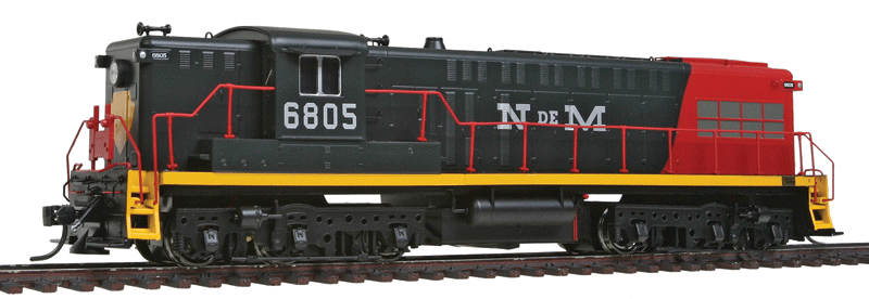 Executive Line Diesel Baldwin AS616 - Standard DC -- National Railways of Mexico #6805 (green, orange, yellow)