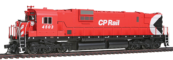 Executive Line Diesel MLW/Alco C-630M - Tsunami Sound & DCC Equipped -- Canadian Pacific #4503 (Action Red, white, 8" Stripes, black Sill w/Dots)