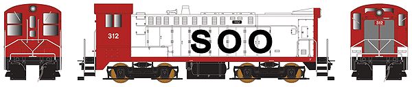 Baldwin DS-4-4-1000 - Standard DC - Executive Line -- Soo Line #311 (white, red, black)
