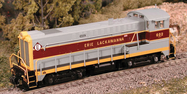 Baldwin DS-4-4-1000 - Tsunami Sound & DCC - Executive Line -- Erie Lackawanna #614 (gray, maroon, yellow)