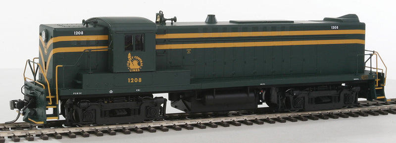 Baldwin RS12 w/LokSound & DCC - Executive Line -- Central Railroad of New Jersey #1208 (green, yellow)