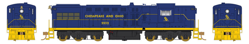 Baldwin DRS-6-6-1500 w/LokSound & DCC - Executive Line -- Chesapeake & Ohio #5530 (blue, yellow, Small Progress Logo)