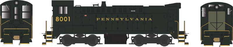 Baldwin DS 4-4-1000 - LokSound & DCC - Executive Line -- Pennsylvania Railroad 8001 (Brunswick Green, Mid 1960s renumber)