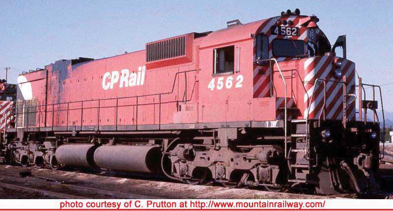 Montreal Locomotive Works M630 - Standard DC - Executive Line -- Canadian Pacific 4510 (Action Red, 5" Stripe, Lg Multimark, Exp. Tank, Ditc