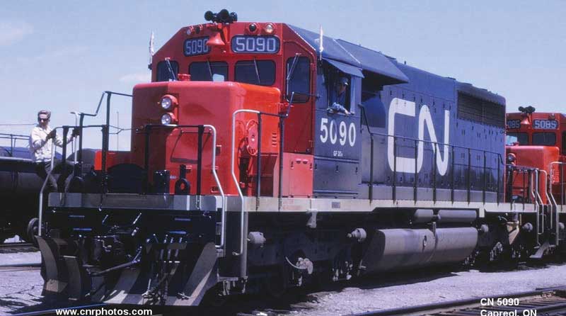 GMD SD40 No Dynamic Brakes - LokSound & DCC - Executive Line -- Canadian National 5094 (black, red, white, Large Noodle Logo, No Ditch Light