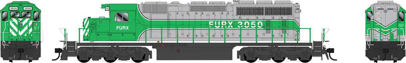 GMD SD40-2 - Standard DC - Executive Line -- First Union Rail Leasing FURX 3050 (silver, green)