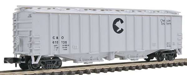 Airslide Covered Hopper -- Chessie (C&O)