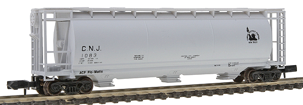 3-Bay Cylindrical Covered Hopper -- Central of New Jersey