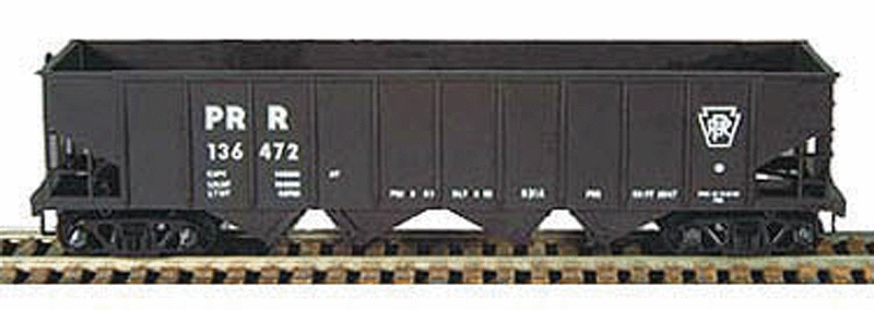 H21a 4-Bay Hopper - Ready to Run - Executive Line -- Pennsylvania Railroad #909011 (black, Block Lettering PRR)