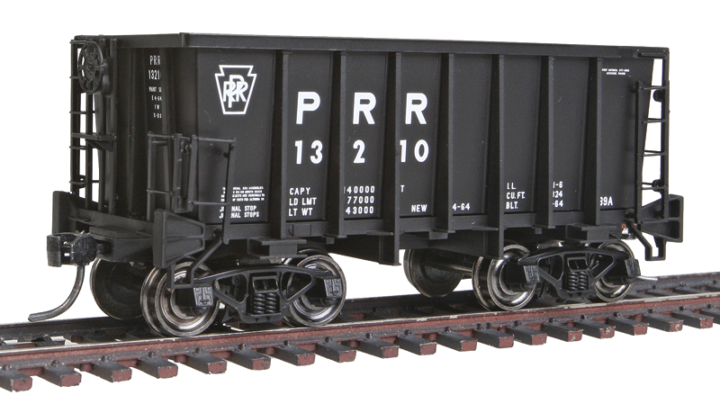 G-39a Ore Jenny w/Friction Trucks - Ready to Run - Executive Line -- Pennsylvania Railroad #13210 (black, Reporting Marks & Keystone)