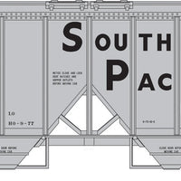 70-Ton 2-Bay Covered Hopper w/Open Sides - Ready to Run - Executive Line -- Southern Pacific #402426 (gray, black, yellow U1 Wheel Dot)