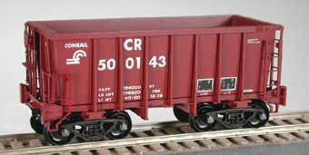 Class G-39a 70-Ton Ore Jenny with Friction-Bearing Trucks - Ready to Run -- Conrail 502855 (Boxcar Red)