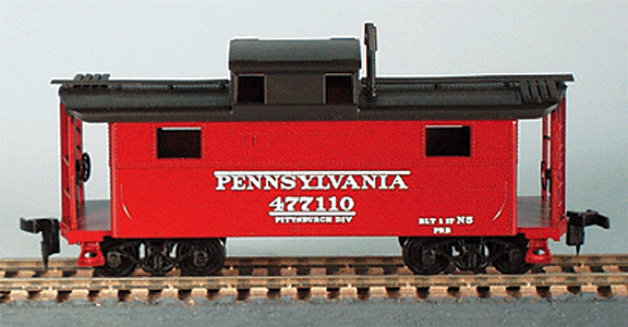 N-5 All-Steel Caboose (Cabin Car) - Kit -- Pennsylvania Railroad - Pittsburgh Region (Old Style Lettering)