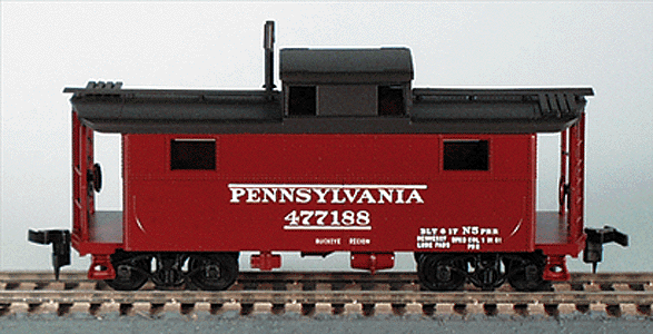 N-5 All-Steel Caboose (Cabin Car) - Kit -- Pennsylvania Railroad - Buckeye Region (Old Style Lettering)