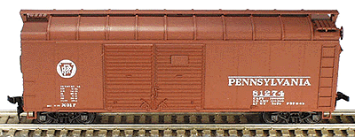 40' X-31F "Turtle Roof" Double-Door Steel Boxcar -- Pennsylvania Railroad w/Circle Keystone Herald